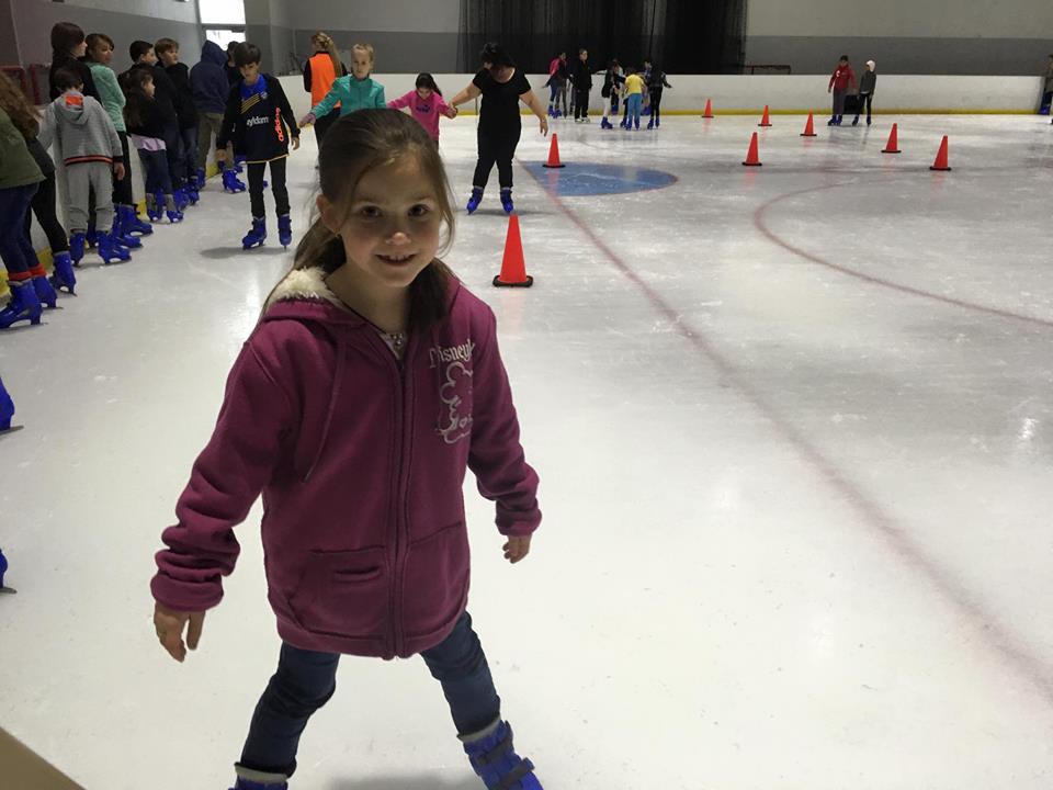 Learning to Ice Skate With Friends : An Ice Skating Party