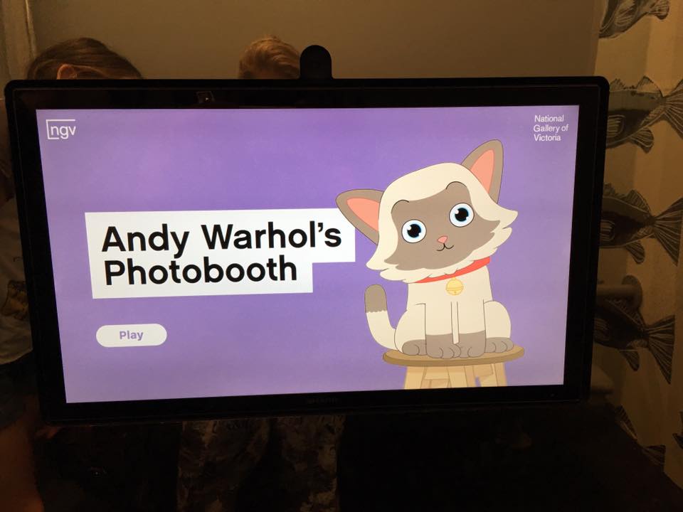 Studio Cats at the National Gallery of Victoria : Introducing Andy Warhol and Ai Weiwei to Kids