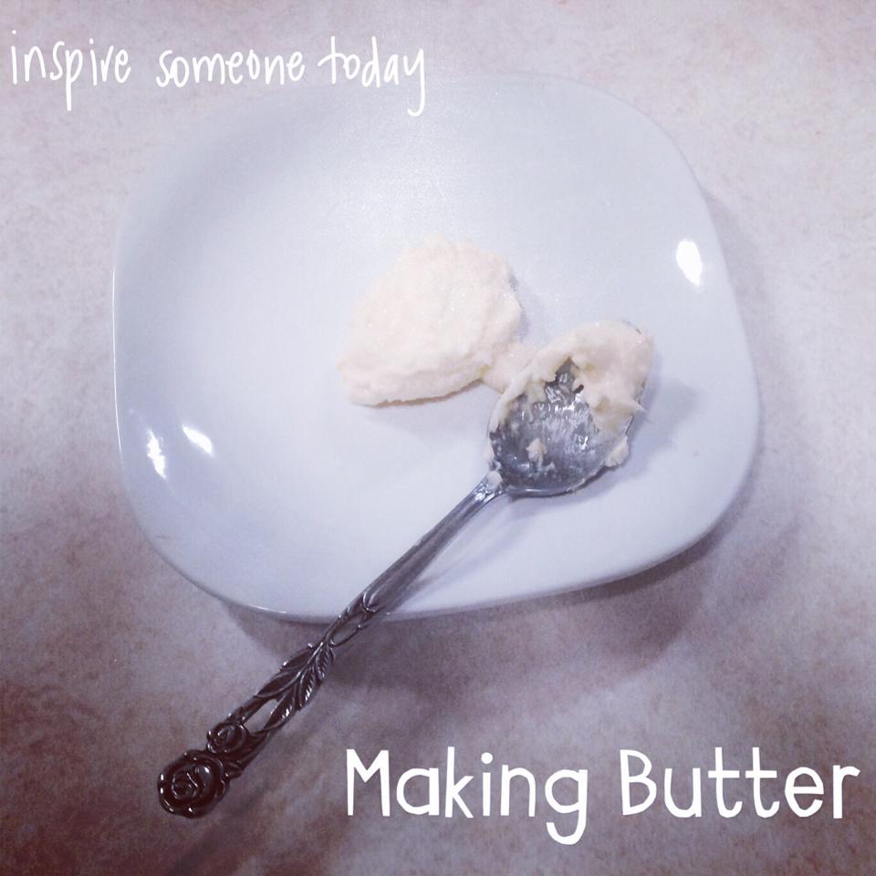 Activities at Home: Learning to Turn Cream into Butter