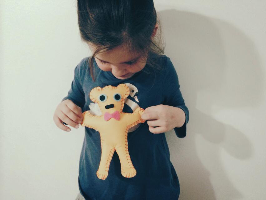 Learning to Sew : Creating a Felt Teddy Bear By Hand