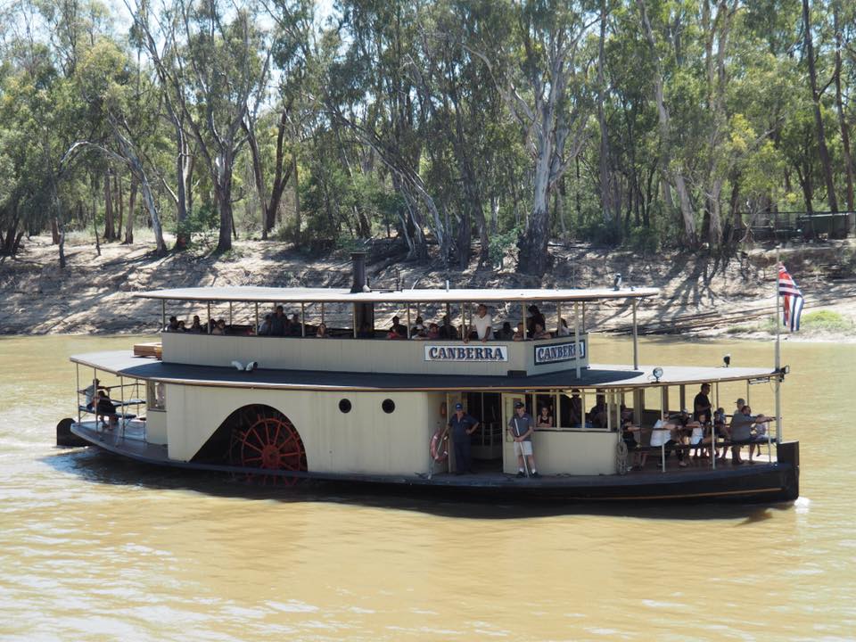 paddle boat cruise on the river murray