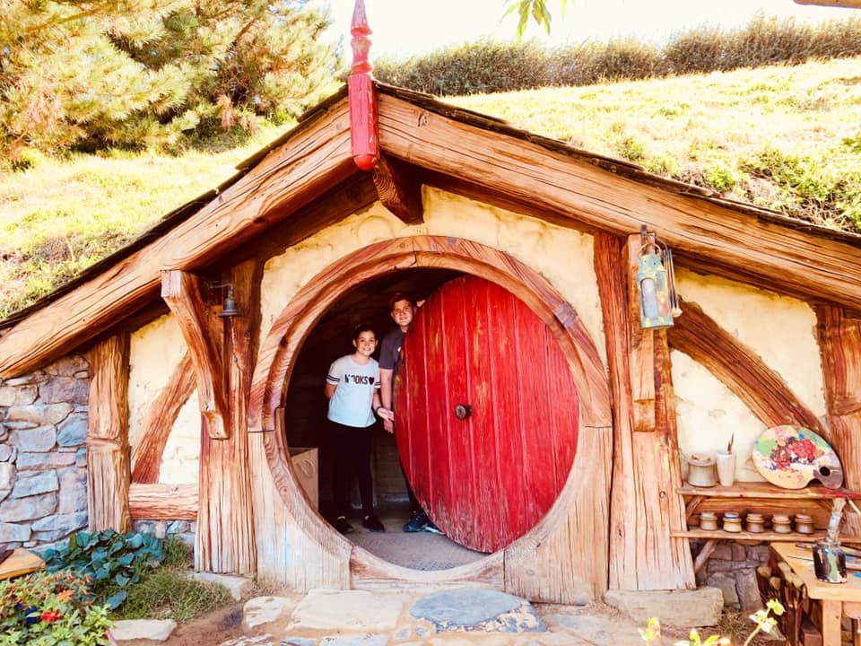 Visiting Hobbiton Movie Set New Zealand with Kids