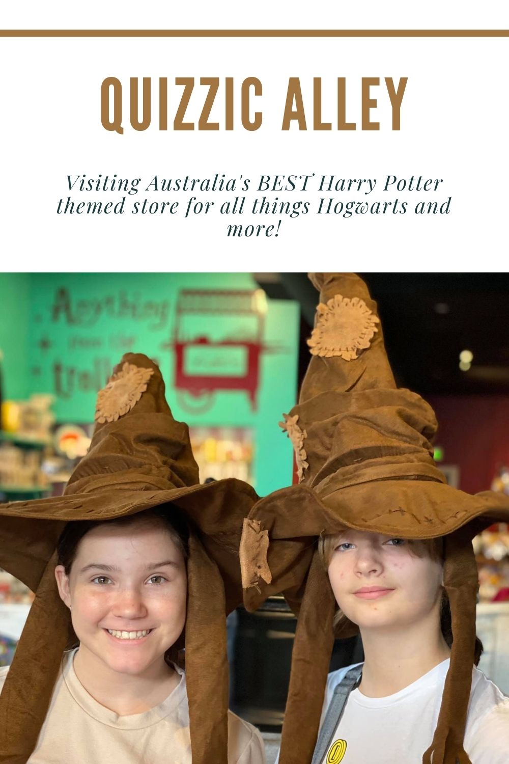 Visiting Quizzic Alley the Best Harry Potter Shop in Sydney Pin