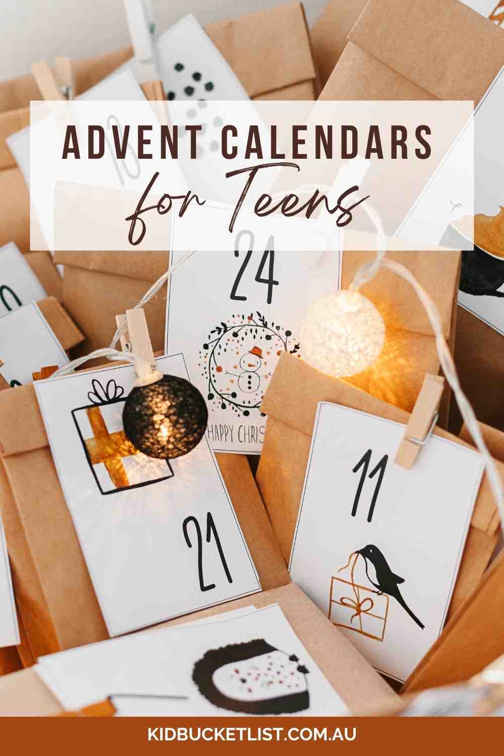 Advent Calendars for teens and tweens pin