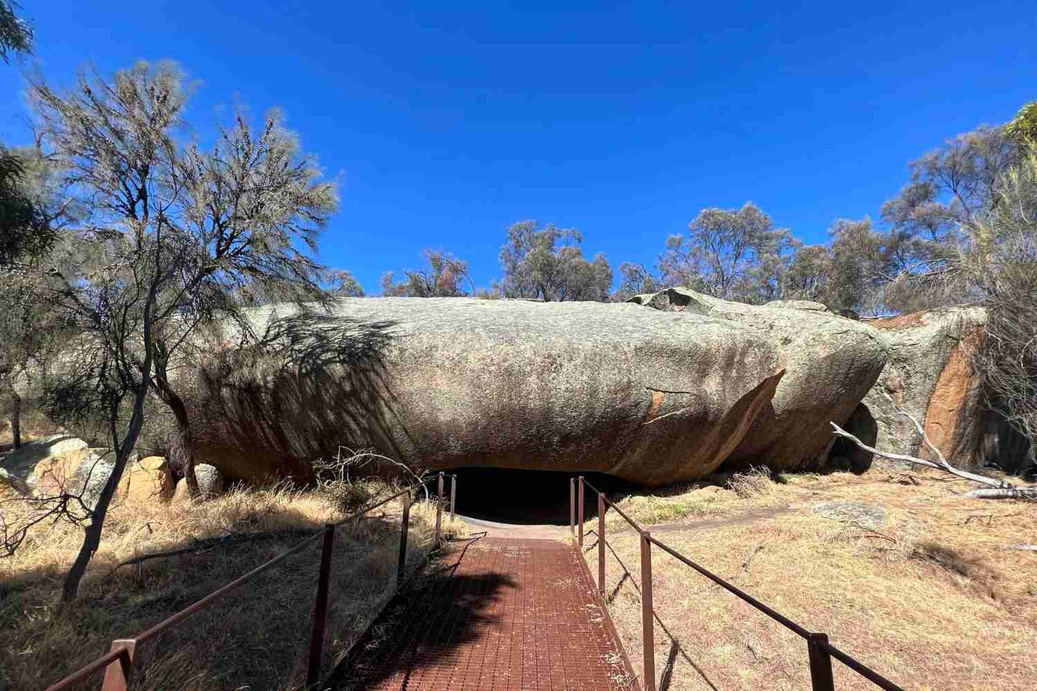 Entrance to Mulka's Cave near Wave Rock