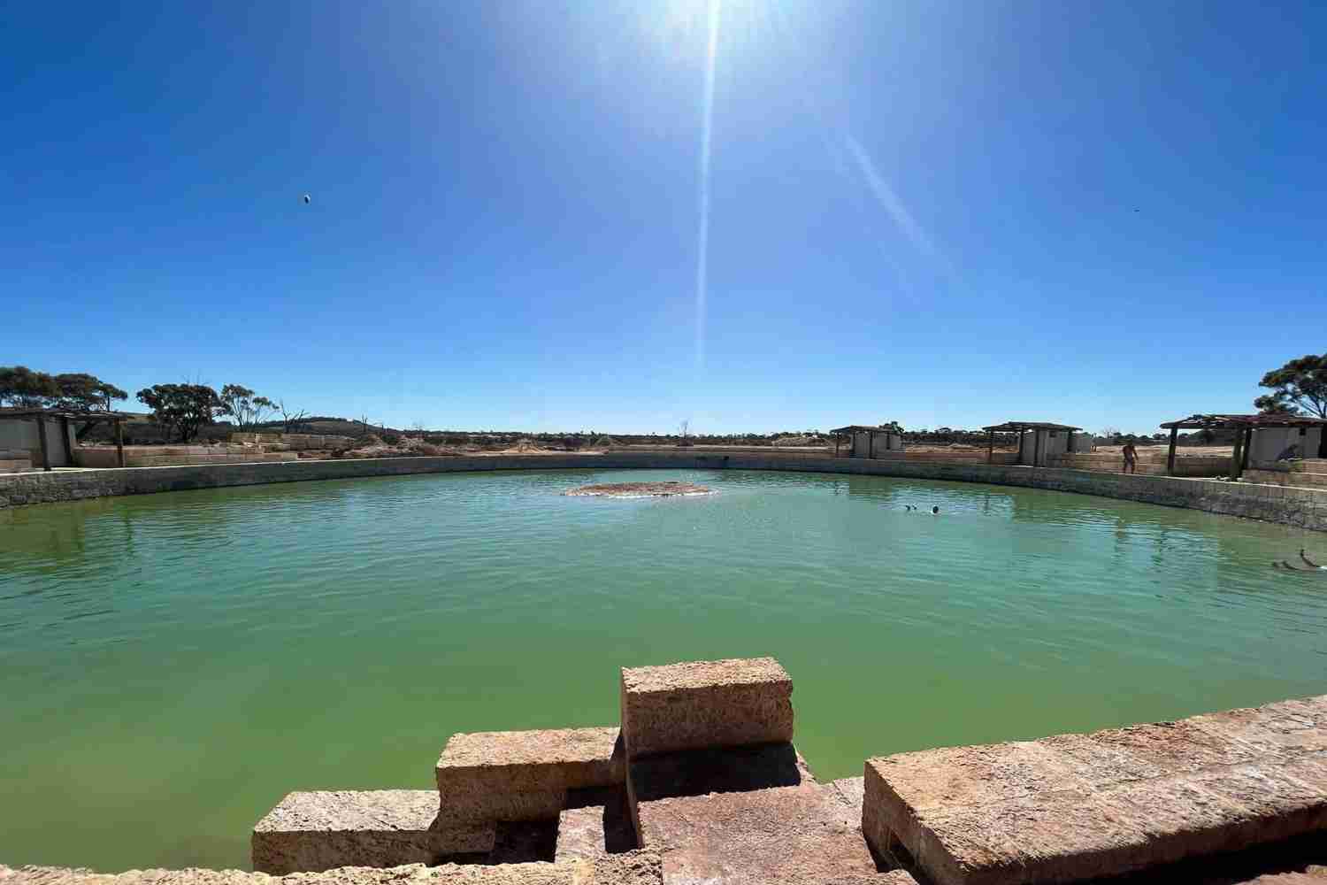 The Wave Rock Salt Baths in Western Australia