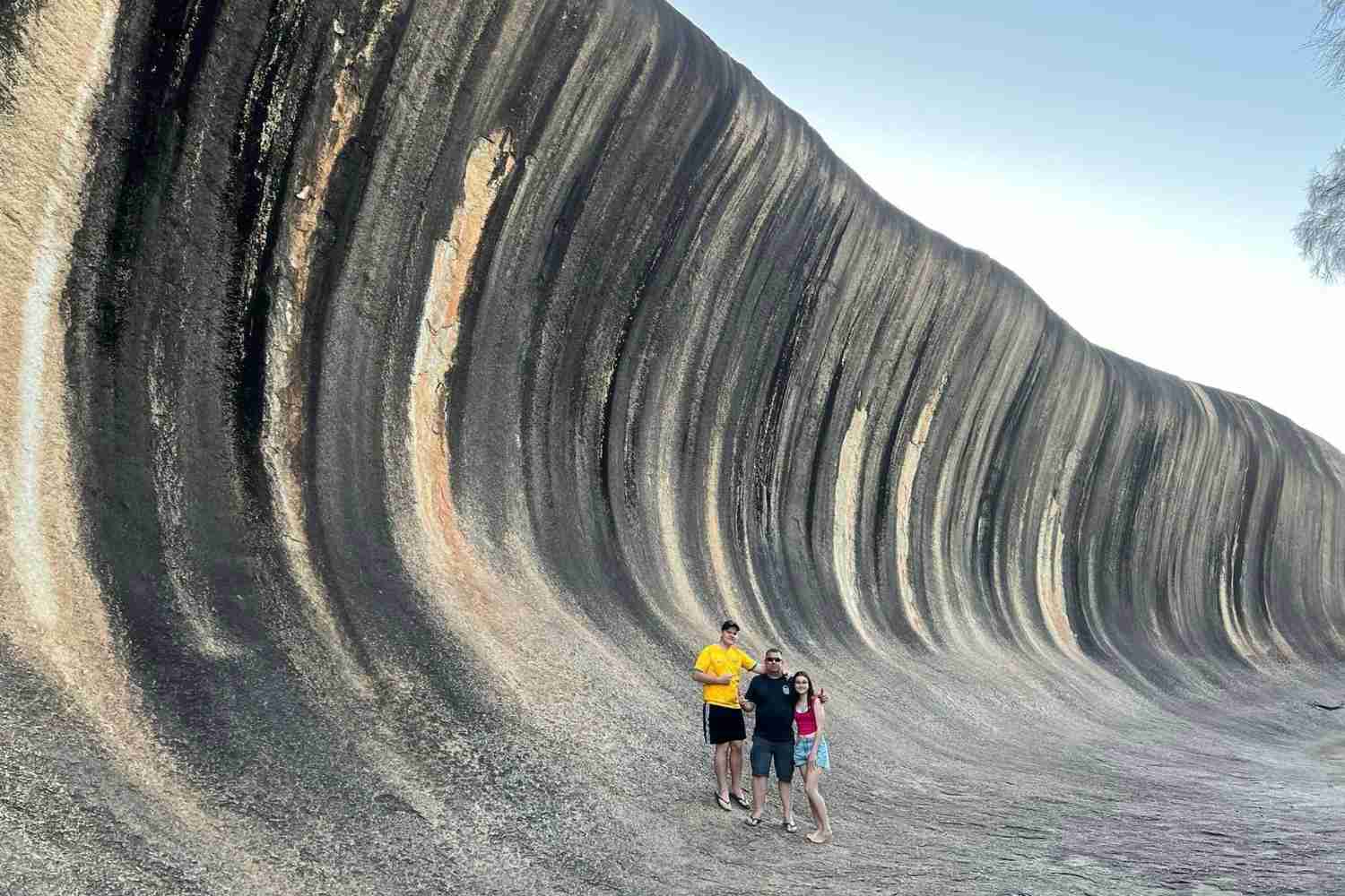 The Kid Bucket List family visits the Wave Rock 