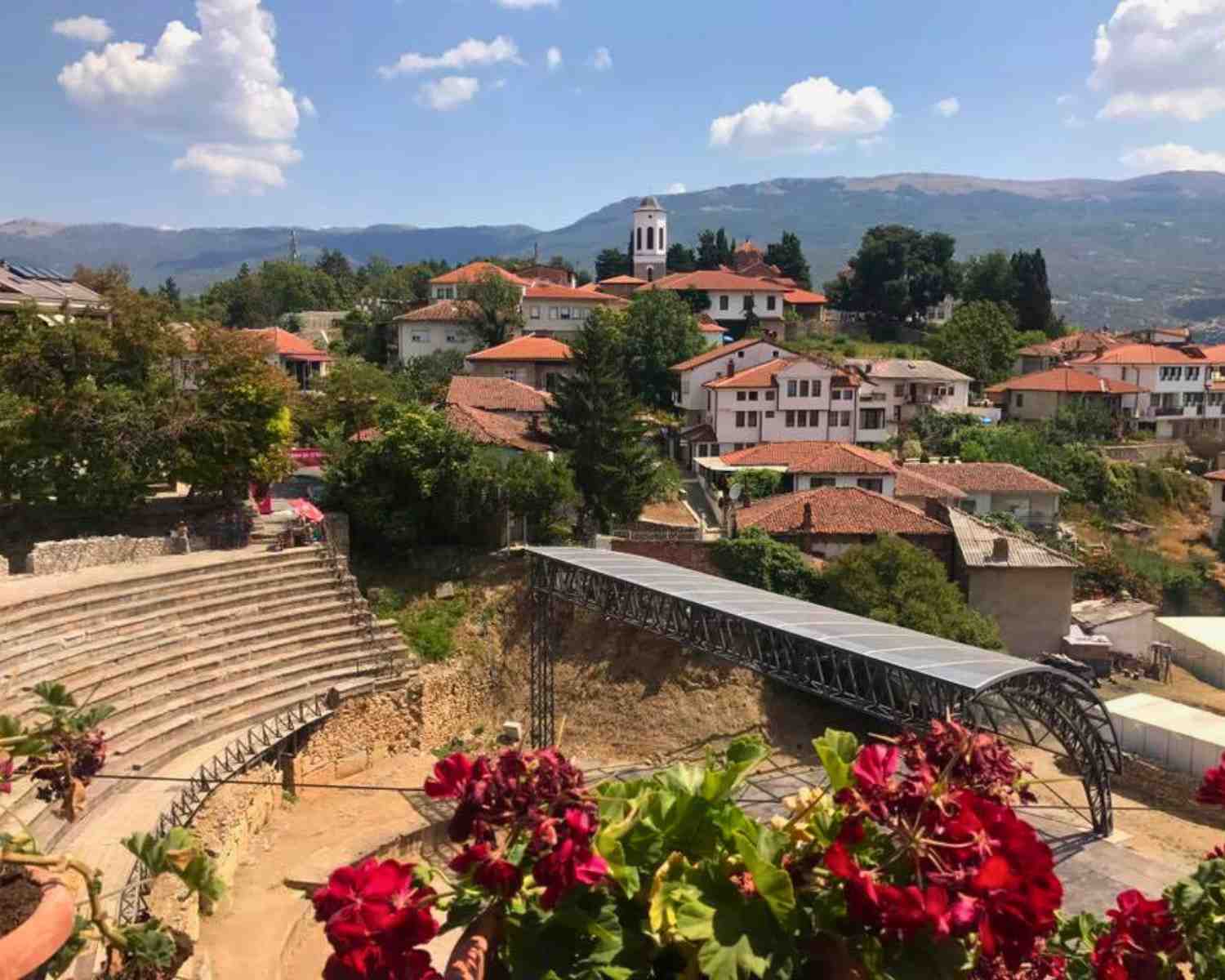 The Ancient Theatre of Ohrid in Macedonia