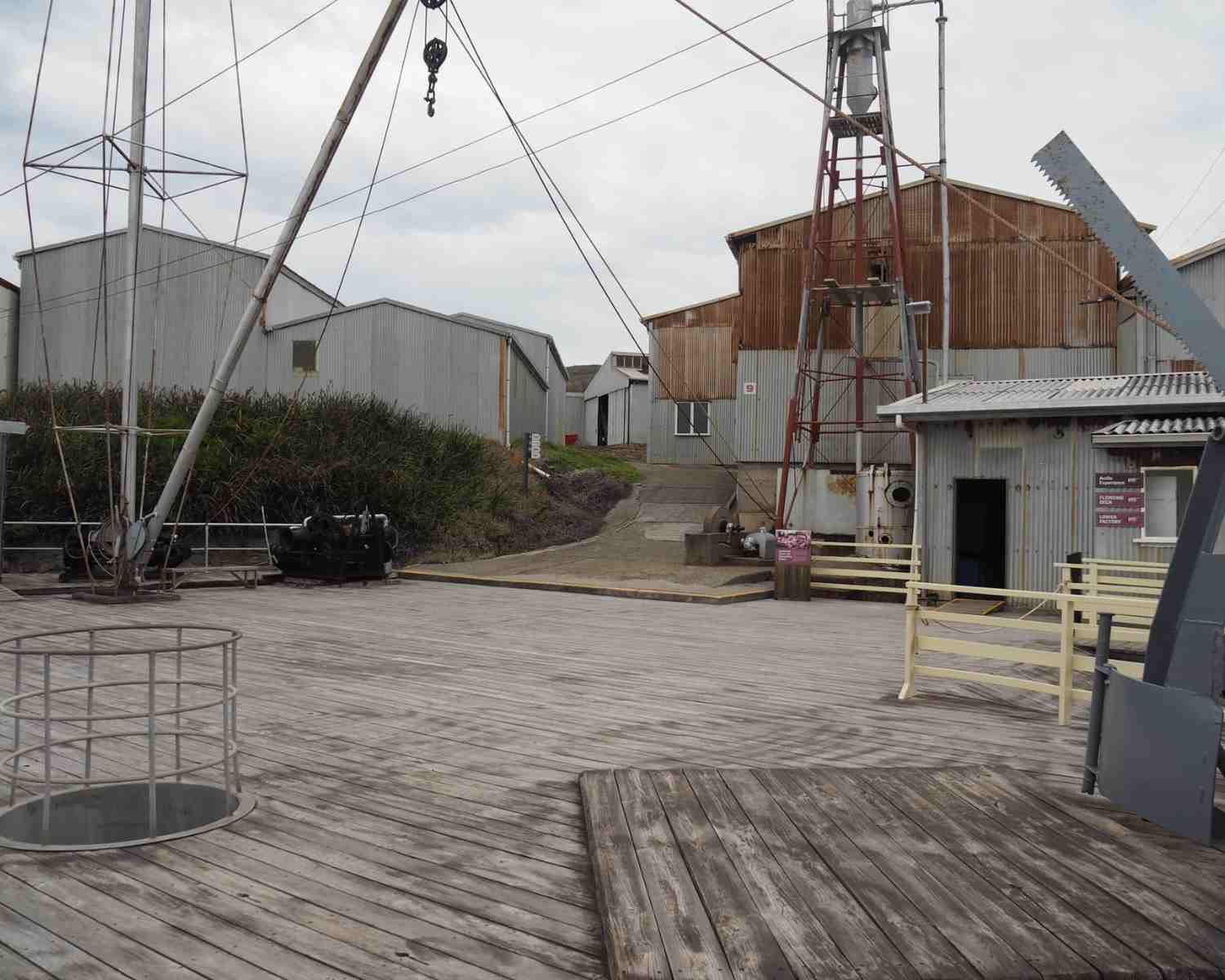 The cutting area at Albany's whaling station