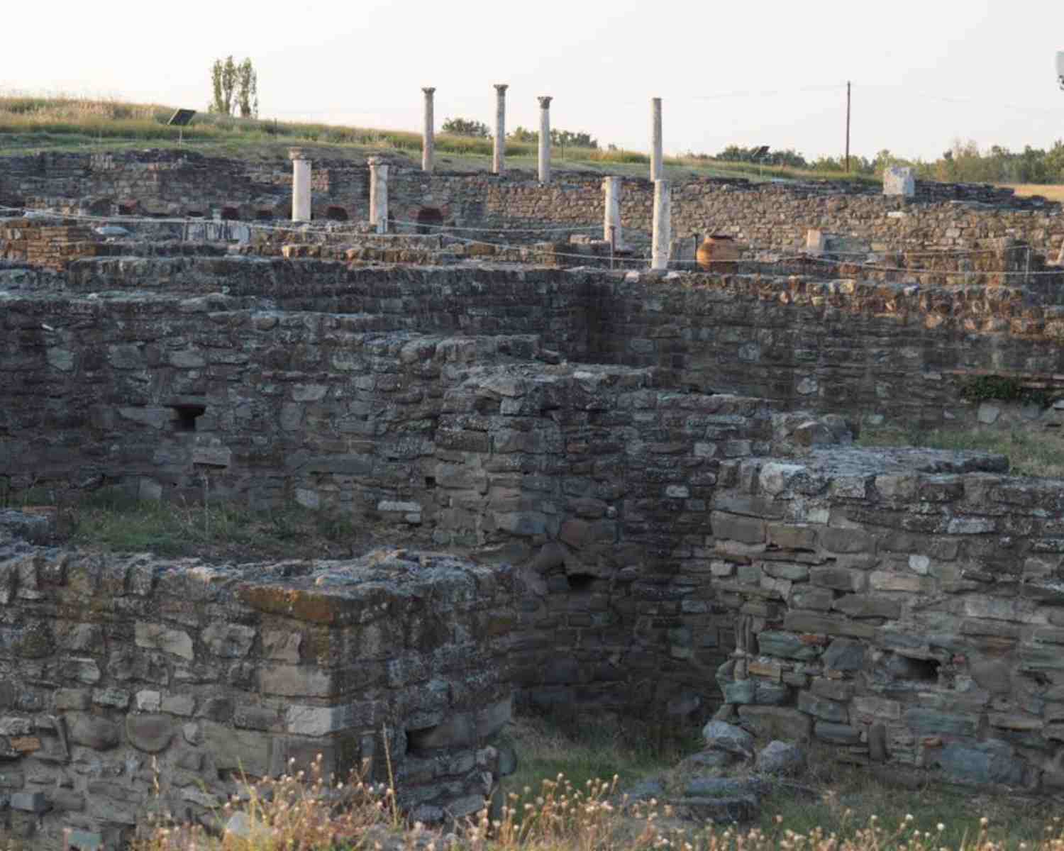 exploring the ruins of Ancient Stobi
