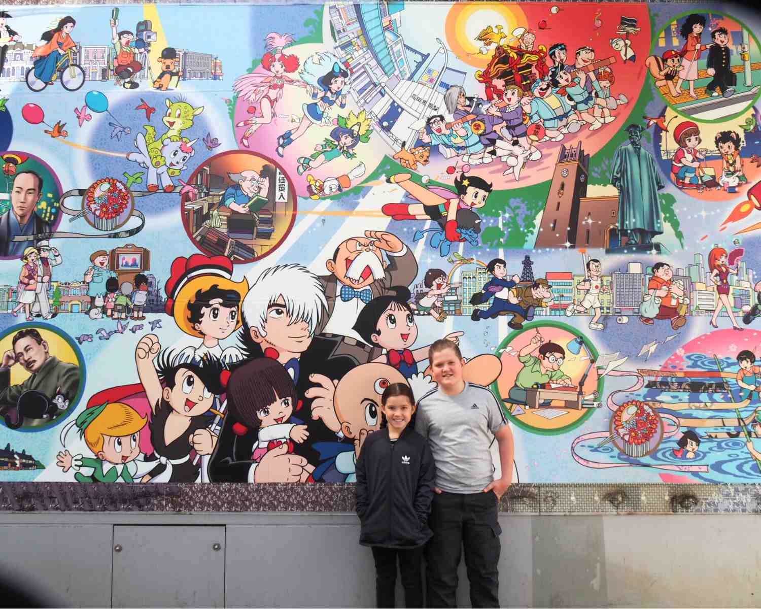 The mural in Takadanobaba Japan is dedicated to Astro Boy