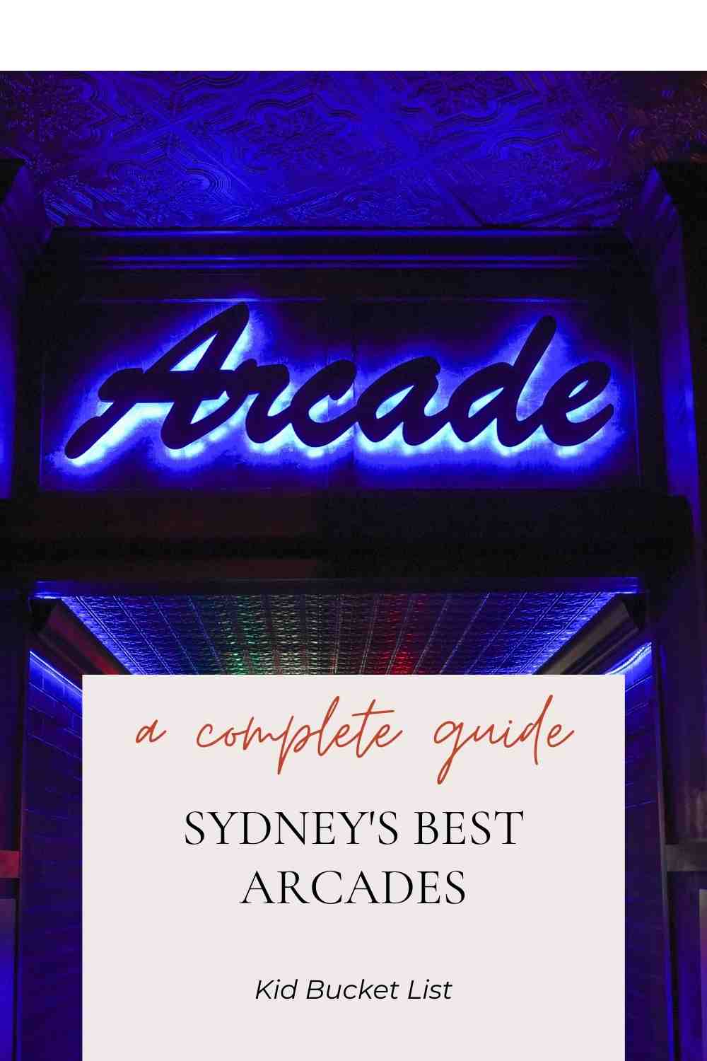 Sydney's Best Arcades Pinned