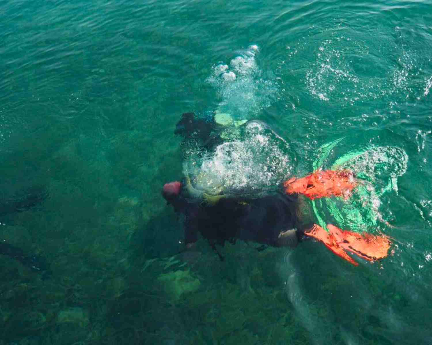 Scuba diving at the Bay of Bones