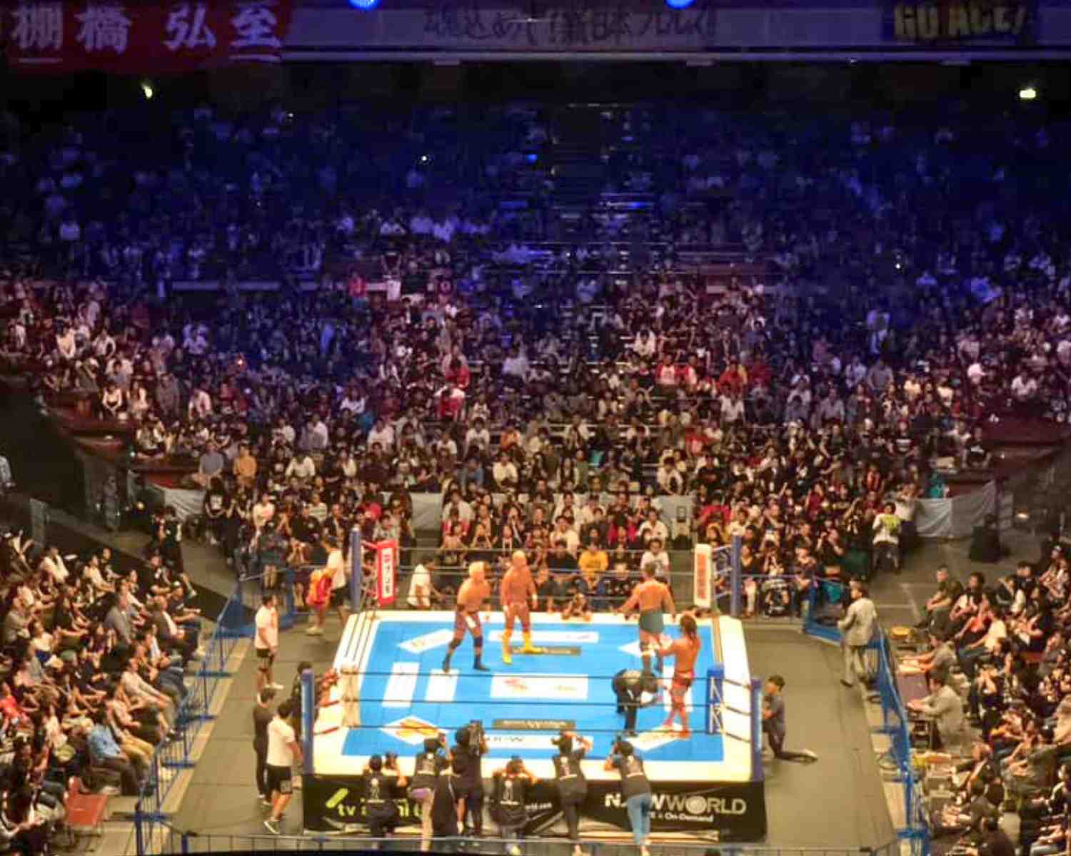 Wrestling in Tokyo Japan