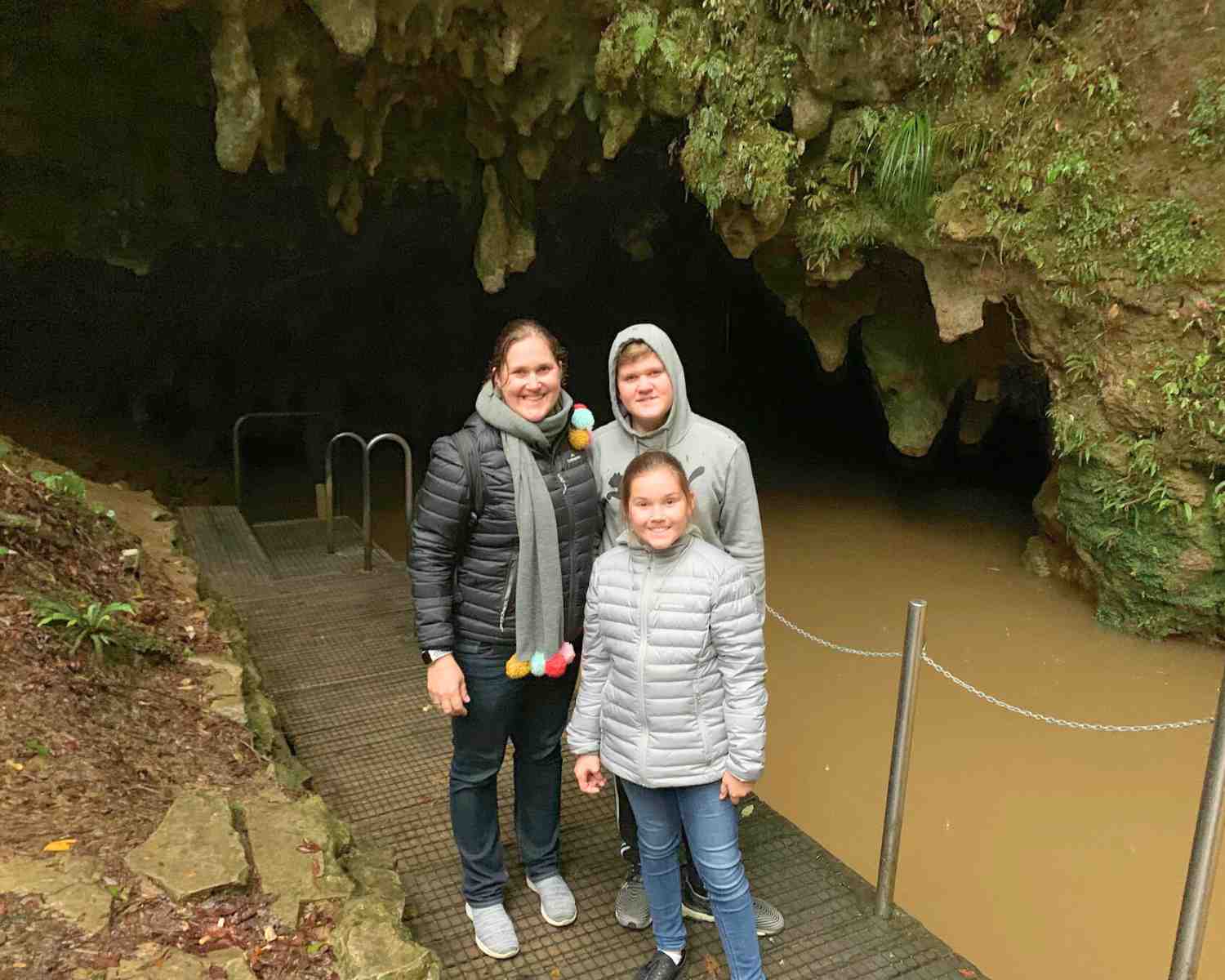 Kid Bucket List visits Waitomo Glowworm Caves New Zealand